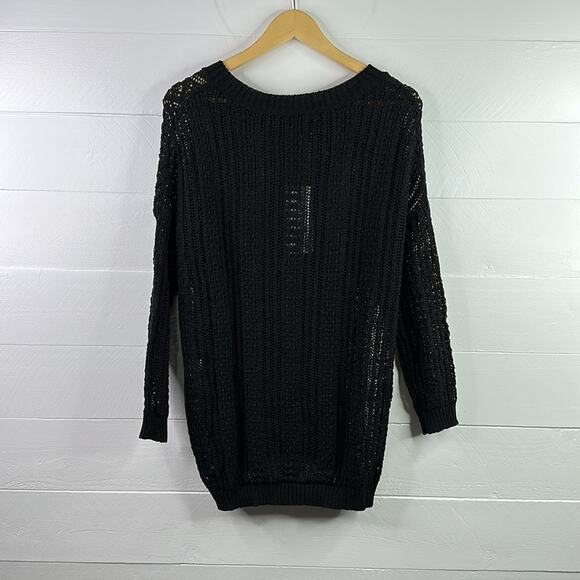 VERO MODA Black Molly Starbuck‎ 3/4 Sleeve Knit Sweater Size Medium - Picture 2 of 13